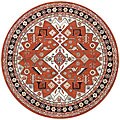 Handmade Azeri Wool Rug (8' Round)