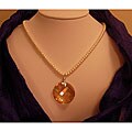 Sterling Silver FW Pearl/ Austrian Crystal Necklace (4-4.5 mm) (USA)