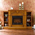 Macon Plantation Oak Electric Fireplace