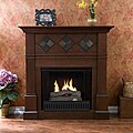 Aspen Faux Slate/ Espresso Fireplace