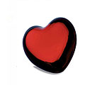 Baccarat Red Crystal Puffed Heart