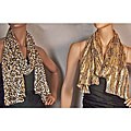 Symphony Designs Crinkle Animal Print Long Scarves (Set of 2)