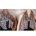 Symphony Designs Crinkle Animal Print Long Scarves (Set of 2)