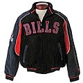 NFL Buffalo Bills Full-zip Suede Varsity Jacket