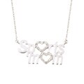 Sterling Silver Diamond 'Sports Mom' Necklace
