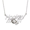 Sterling Silver Diamond 'Hockey Mom' Necklace