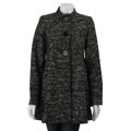 Jessica Simpson Women's Black/ White Tweed Coat