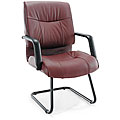 Alera Stratus Series Burgundy Leather Guest Chair