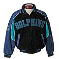 NFL Miami Dolphins Full-zip Suede Varsity Jacket