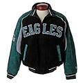 NFL Philadelphia Eagles Full-zip Suede Varsity Jacket (XXL)