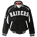 NFL Oakland Raiders Full-zip Suede Varsity Jacket