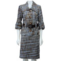 Zoda Women's Belted Skirt Suit