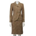 Zoda Woman's Shawl Collar Skirt Suit