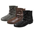 Journee Collection Women's Button Accent Ankle Boots
