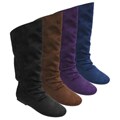 Journee Collection Women's Microsuede Slouchy Boots