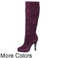 BCBGeneration Women's 'Dishy' Suede Knee-high Pull-on Boots