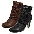 Journee Collection Women's High-heel Multi-buckle Boots