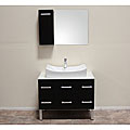 Paris Contemporary Bathroom Vanity with Vessel Sink