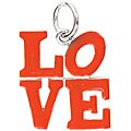 Sterling Silver 'LOVE' Charm