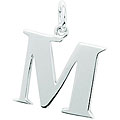 Sterling Silver Initial 'M' Charm