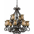 Cocoa Swirl 12-light Chandelier