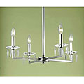 Delray 4-light Brushed Silver Chandelier