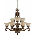 Value Series 9-light Bronze Finish Chandelier