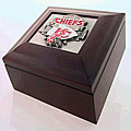Kansas City Chiefs Wood Collectors Box