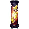 Tiffany-style Bronze-finish Butterfly Pedestal Lamp