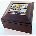 Baltimore Ravens Wood/ Pewter Collector's Box