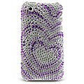 Purple Heart Rhinestone Case for iPhone 3G/ 3GS
