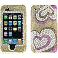 Rhinestone Heart Design Case for iPhone 3G/ 3GS