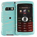 LG EnV3 VX 9200 Polycarbonate Turquoise Zebra Cell Phone Case