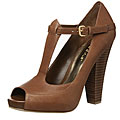BCBGirls Women's 'Cross' Peep-toe Mary Janes