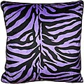 Zebra Print 20-inch Plush Pillows (Set of 2)