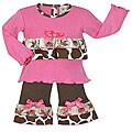 JoJo Designs Girl's Giraffe Print Outfit