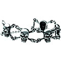 Pewter Skull and Crossbones Bracelet