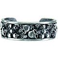 Skull Mound Pewter Cuff Bracelet