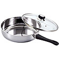 Stainless Steel Saute Pan with Glass Cover