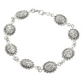 Sterling Silver Concho Bracelet