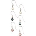 Sterling Silver Freshwater Pearl Earrings Set (5 mm)