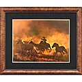 Western 'Copper Glow' Framed Wall Art