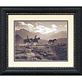 Western 'Bringing In The Rogue' Framed Wall Art