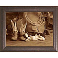 Dawson 'Cowboy Puppy' Framed Wall Art