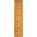 Handmade Classic Kashan Gold Wool Runner (2'3 x 14')