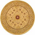 Handmade Timeless Ivory/ Sand Wool Rug (8' Round)