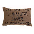 'Reservations' Tapestry Throw Pillows (Set of 2)