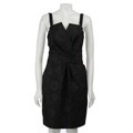 Vera Wang Lavender Label Women's Chrysanthemum Jacquard Dress