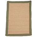 Braided Breckenridge Beige/ Olive Polypropylene Rug (2' x 5')