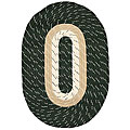 Portsmouth Hunter Green Braided Rug (3'5 x 5'6)